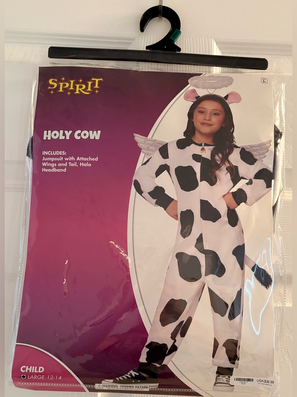 Kids Holy Cow Costume- Size Large